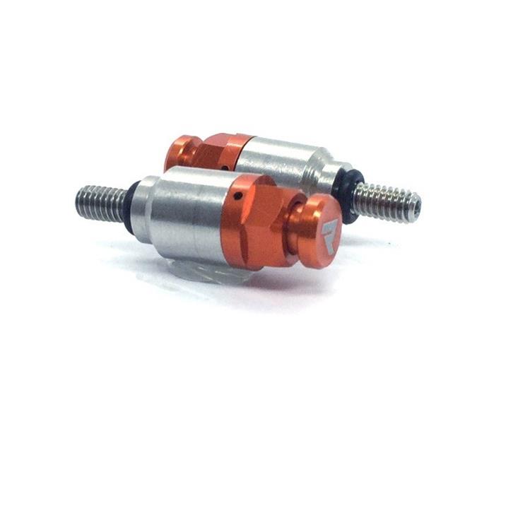 Coppia sfiati forcella rapidi M4x0.7 Arancione