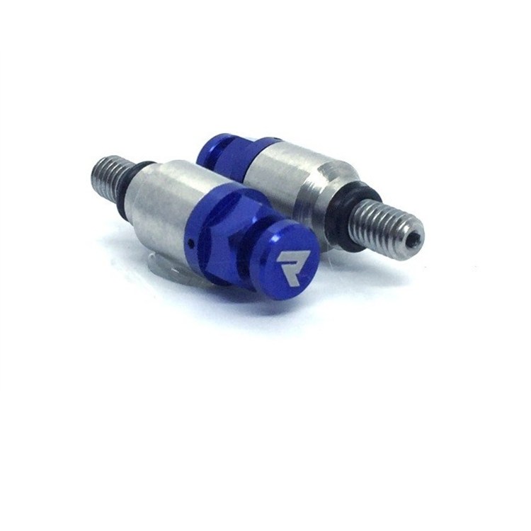Coppia sfiati forcella rapidi M4x0.7 Blu