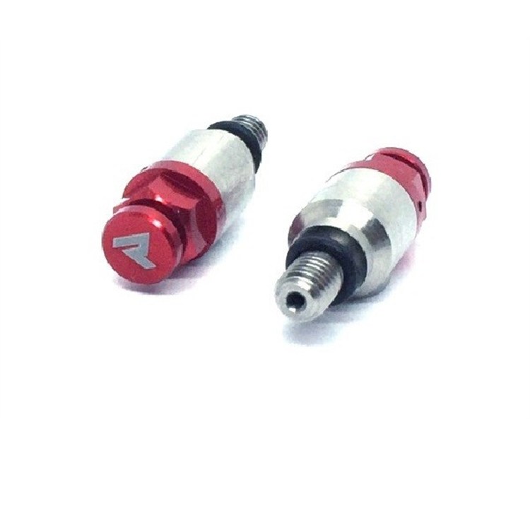 Coppia sfiati forcella rapidi M5x0.8 Rosso