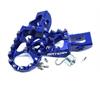 Coppia pedane in ergal Honda CR 500 (95-04) blu in Telaio