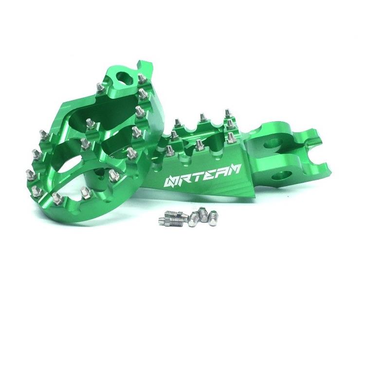 Coppia pedane in ergal Kawasaki KX 450 F (07-25) Verde