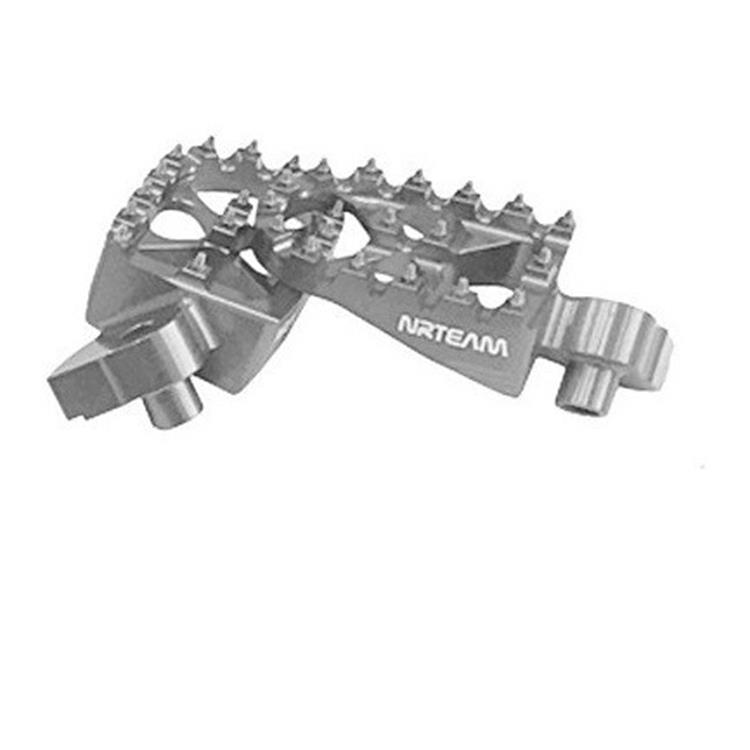 Pedane Off-road Accossato In Ergal 7075, Arancioni, Maggiorate, Per KTM EXC F 2003-2007