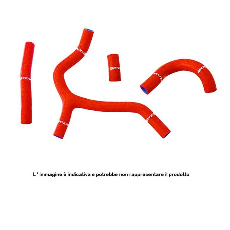 Tubi radiatore Honda CRF 450 R (2013-2014) Rosso - NRTeam