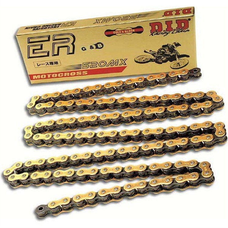 Catena DID 520 cross duratura senza O-RING 120 maglie - oro