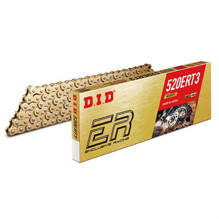 Catena DID 520 cross professionale senza O-RING 120 maglie - oro