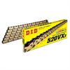 Catena DID passo 520 enduro duratura con X-RING 120 maglie - oro ribadire in Trasmissione
