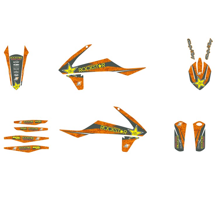 Kit grafiche KTM 125 XC-W (2017-2019) Rockstar Energy