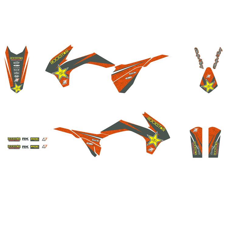 Kit grafiche KTM 250 EXC-F (2014-2016) Rockstar Energy
