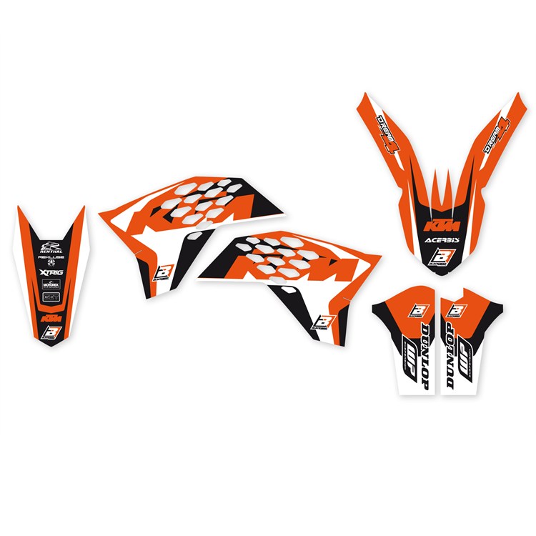 Kit grafiche KTM 300 EXC (2008-2011) Dream 4
