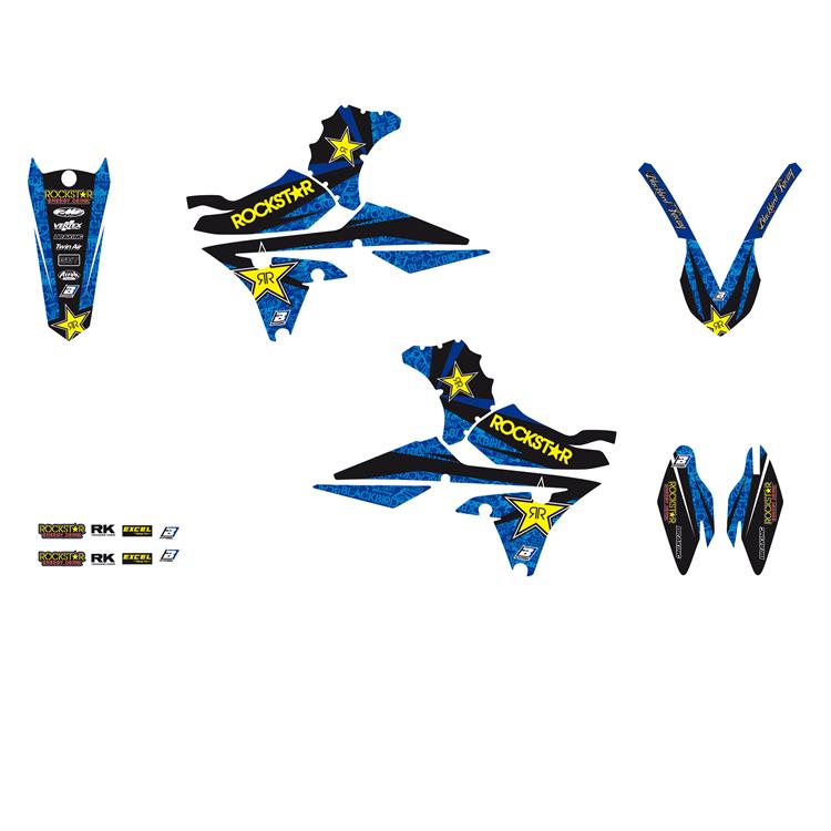 Kit grafiche Yamaha YZ 450 F (2014-2017) Rockstar Energy