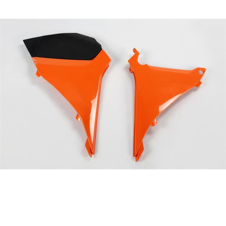 Coperchio cassa filtro KTM 125 EXC (12-13) arancione e nero*