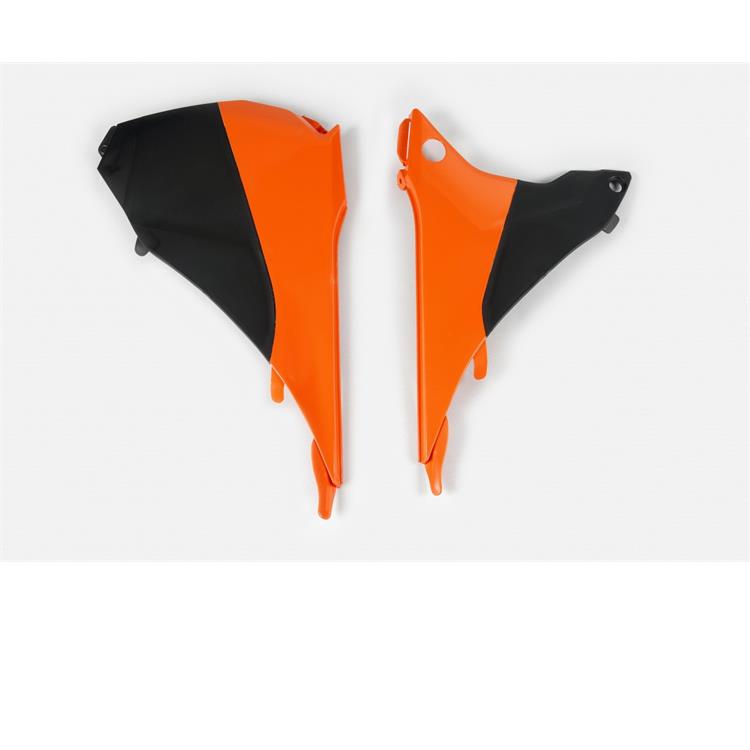 Coperchio cassa filtro KTM 125 EXC (14-16) arancione e nero*
