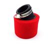 Filtro Aria pit bike 42 mm storto Rosso  in Alimentazione e Carburatori