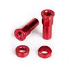 Set viti fermacopertone Rosso in Cerchi e Gomme