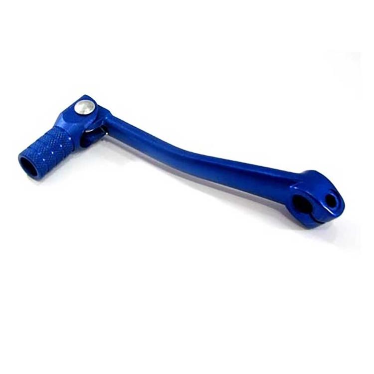 Pedalina cambio pit bike CNC blu