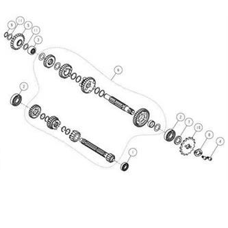 ingranaggio avviamento secondario 150 190 cc