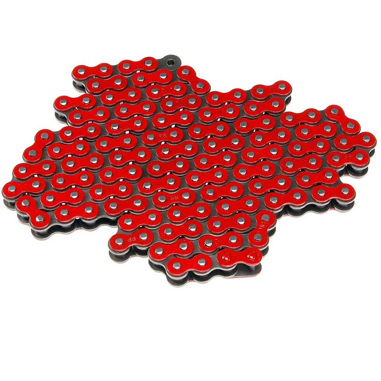 Catena rinforzata 420 132 maglie Rosso