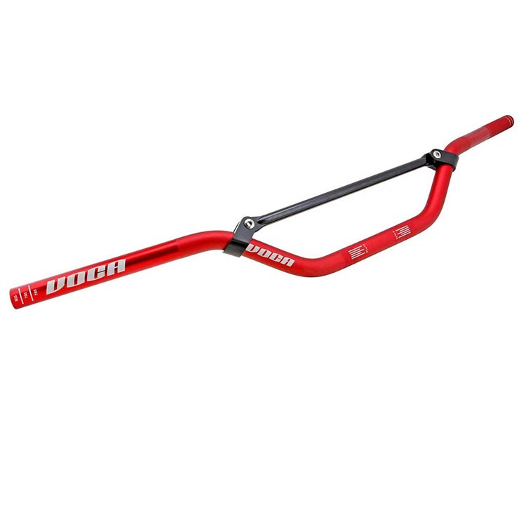 Manubrio Voca 22 mm alluminio T6 Rosso