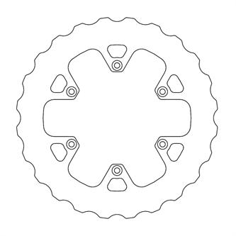 disco freno moto master nitro kawasaki kx 450 f 19 20 posteriore pieno