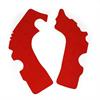 Paratelaio adesivo Vibram per Honda CRF 250 R (09-13) Rosso in Protezioni moto