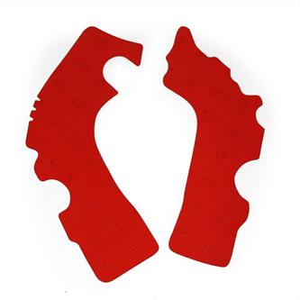paratelaio adesivo in gomma vibram per honda crf 450 r 09 12 rosso