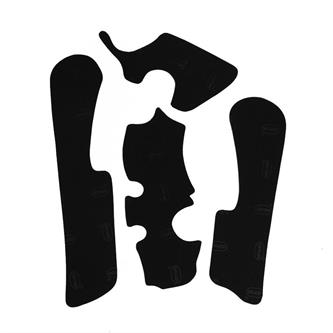 paratelaio adesivo in gomma vibram per ktm 450 exc f 12 16 nero