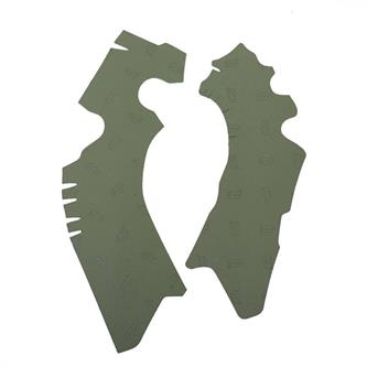 paratelaio adesivo in gomma vibram per suzuki 250 rmz 10 12 grigio