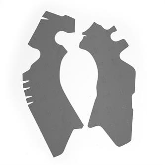 paratelaio adesivo in gomma vibram per rmz 450 13 17 grigio