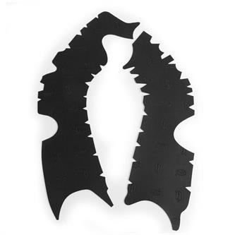 paratelaio adesivo in gomma vibram per honda crf 250r 20 21 nero