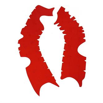 paratelaio adesivo in gomma vibram per honda crf 250r 20 21 rosso