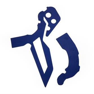 paratelaio adesivo in gomma vibram per husqvarna 300 te 19 21 blu
