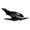 Fianchetti portanumero Husqvarna 125 CR (2008-2011) Nero in Plastiche