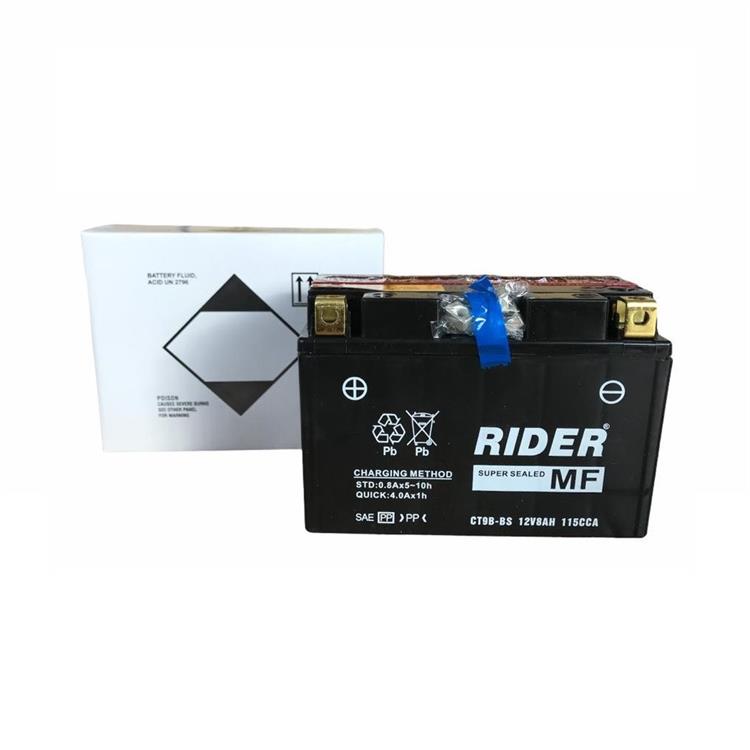 Batteria Rider CT9BBS YAMAHA YZF R6 600cc 2001-2005 (Yuasa code YT9B-BS)