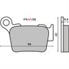 Pastiglie ceramiche RMS Husqvarna 250 TE (2006-2022) posteriori  in Freni