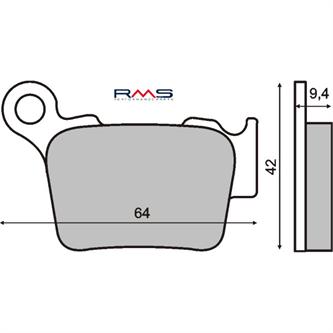 pastiglie ceramiche rms ktm 125 sx 04 20 posteriori