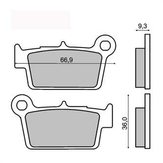 pastiglie ceramiche rms yamaha yz 450 f 03 20 posteriori