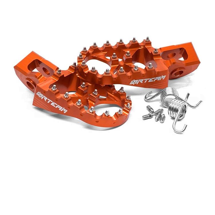 Coppia pedane in ergal KTM 85 SX (18-24) arancioni