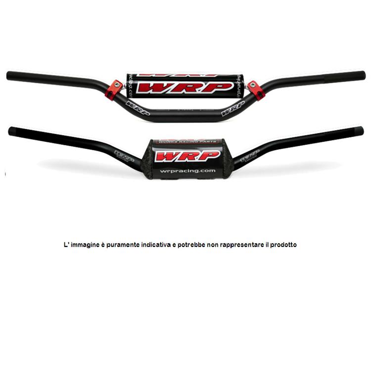 Manubrio WRP 28 mm O-S AMERICA piega media nero 