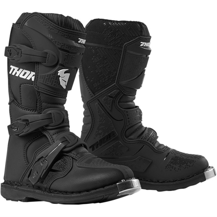 Stivali Bambino Cross Enduro THOR BLITZ XP Nero Nero