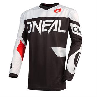 maglia adulto cross o neal element racewear nero bianco