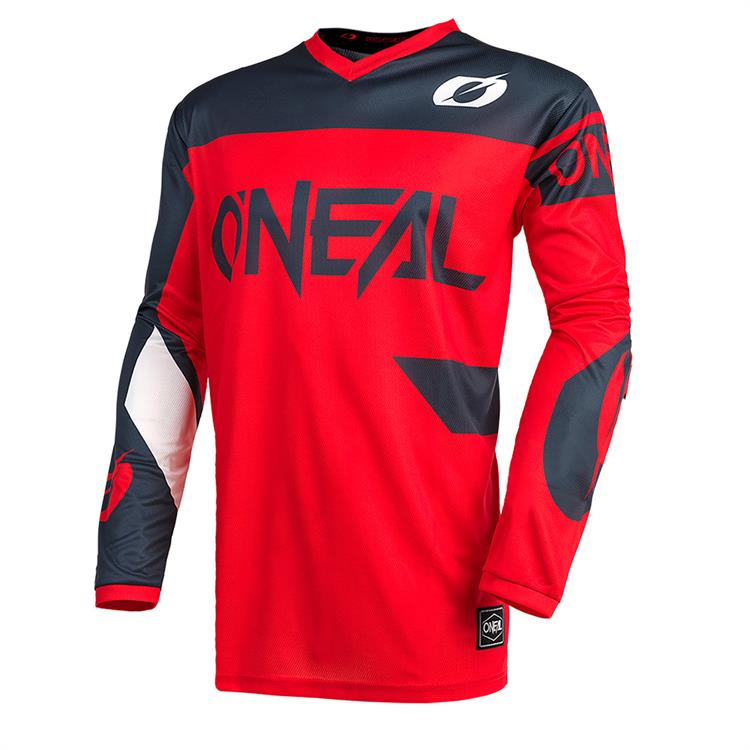 Maglia Cross Adulto O'NEAL ELEMENT RACEWEAR Rosso Grigio