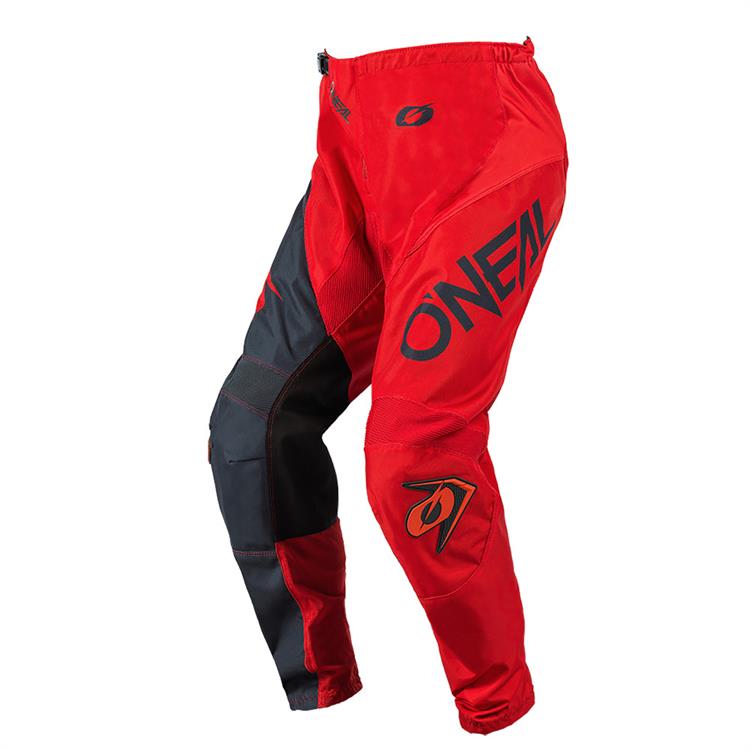 Pantaloni Cross Adulto O'NEAL ELEMENT RACEWEAR Rosso Grigio