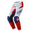 Pantaloni Cross Adulto O'NEAL ELEMENT FACTOR Bianco Blu Rosso in Abbigliamento