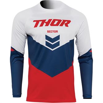 maglia adulto cross thor sector chevron rosso blu