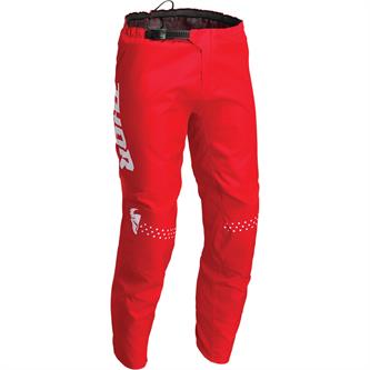 pantaloni ragazzo cross thor sector minimal nero rosso