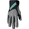 Guanti cross adulto THOR SPECTRUM Grigio Nero Menta in Guanti Motocross