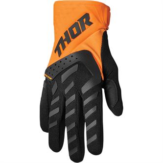 guanti cross adulto thor spectrum arancio nero