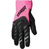 Guanti cross donna THOR SPECTRUM Rosa Nero in Abbigliamento