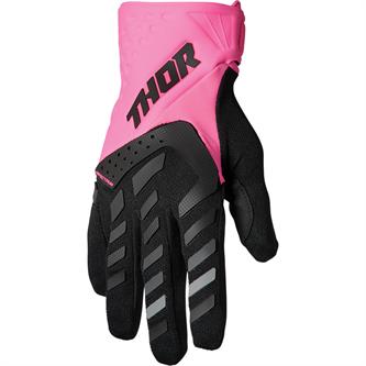 guanti cross donna thor spectrum rosa nero