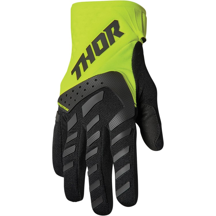 Guanti cross bambino THOR SPECTRUM Giallo Fluo Nero